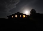 The night in the hut